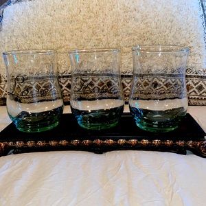3 votive candle tray